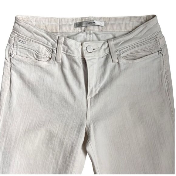 JOE’S Women’s Mid Rise Fit Flare Legs White Jeans Fit Musa Jenny Style Sise 26 - Picture 2 of 9